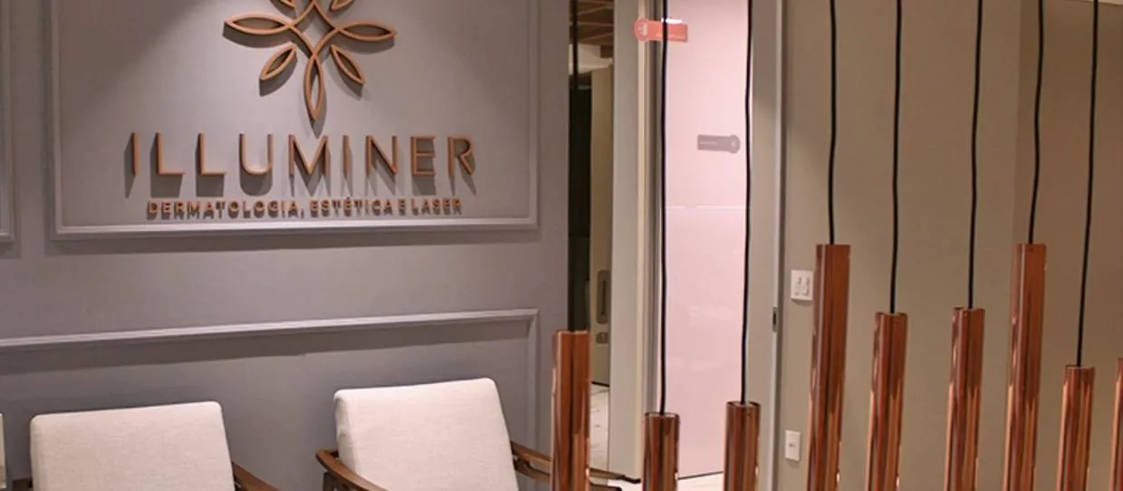 Recepção da clínica Illuminer em Águas Claras